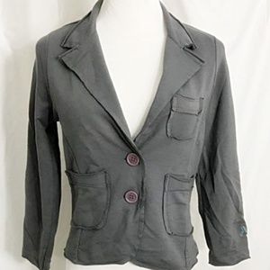 Forever 21 Blazer Stretch Cropped 3/4 Sleeve